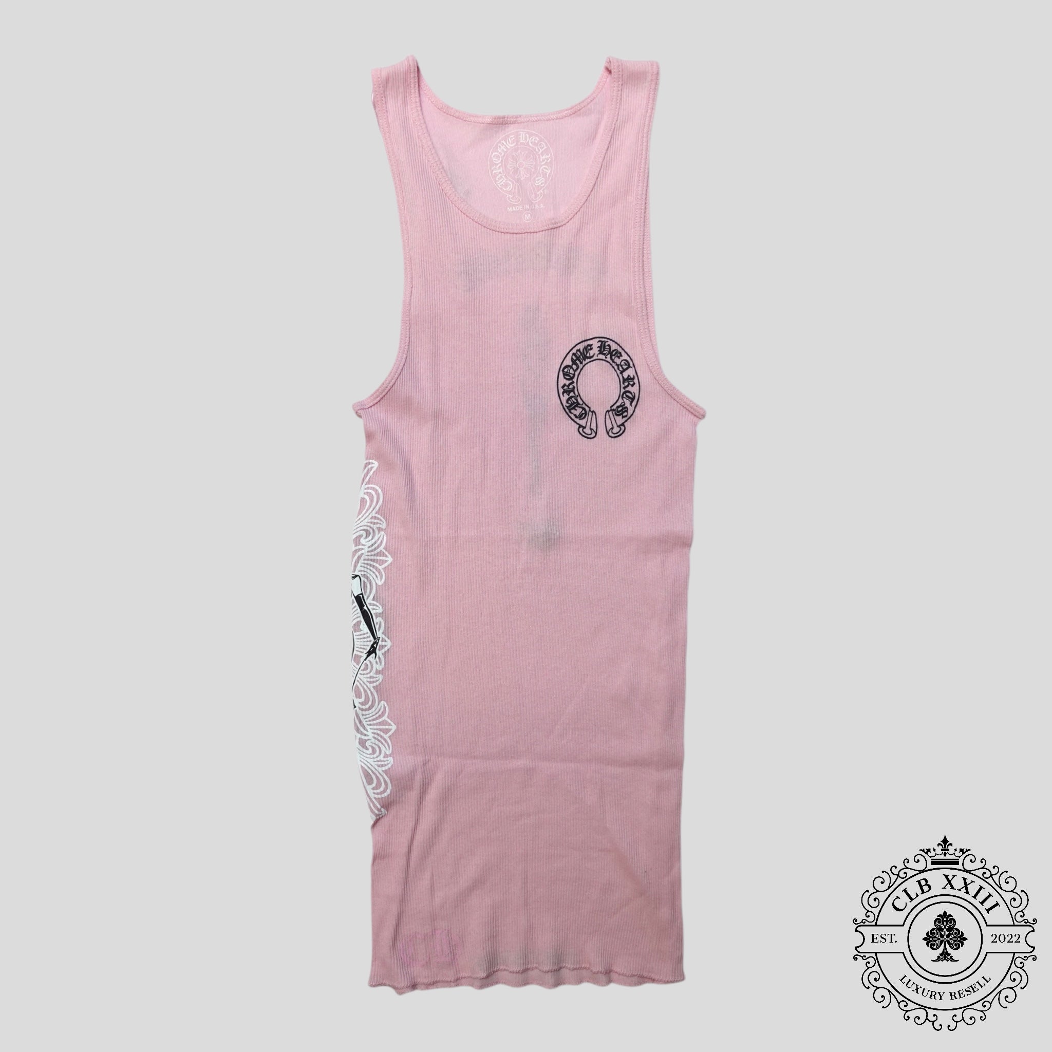 Chrome Hearts Art Basel Deadly Doll Tank in Light Pink