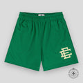 Eric Emanuel EE Basic Shorts in Kelly Green/Off White