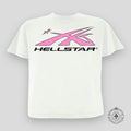Hellstar Sport Logo T-Shirt in White/Pink