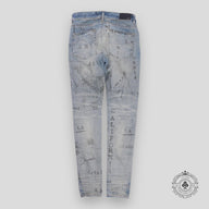 Amiri Military Stencil Jeans in Clay Indigo