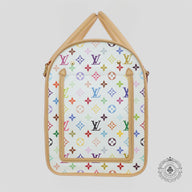 Louis Vuitton x Takashi Murakami Dog Bag in White
