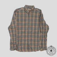 Burberry Tiny Check Shirt in Classic Beige