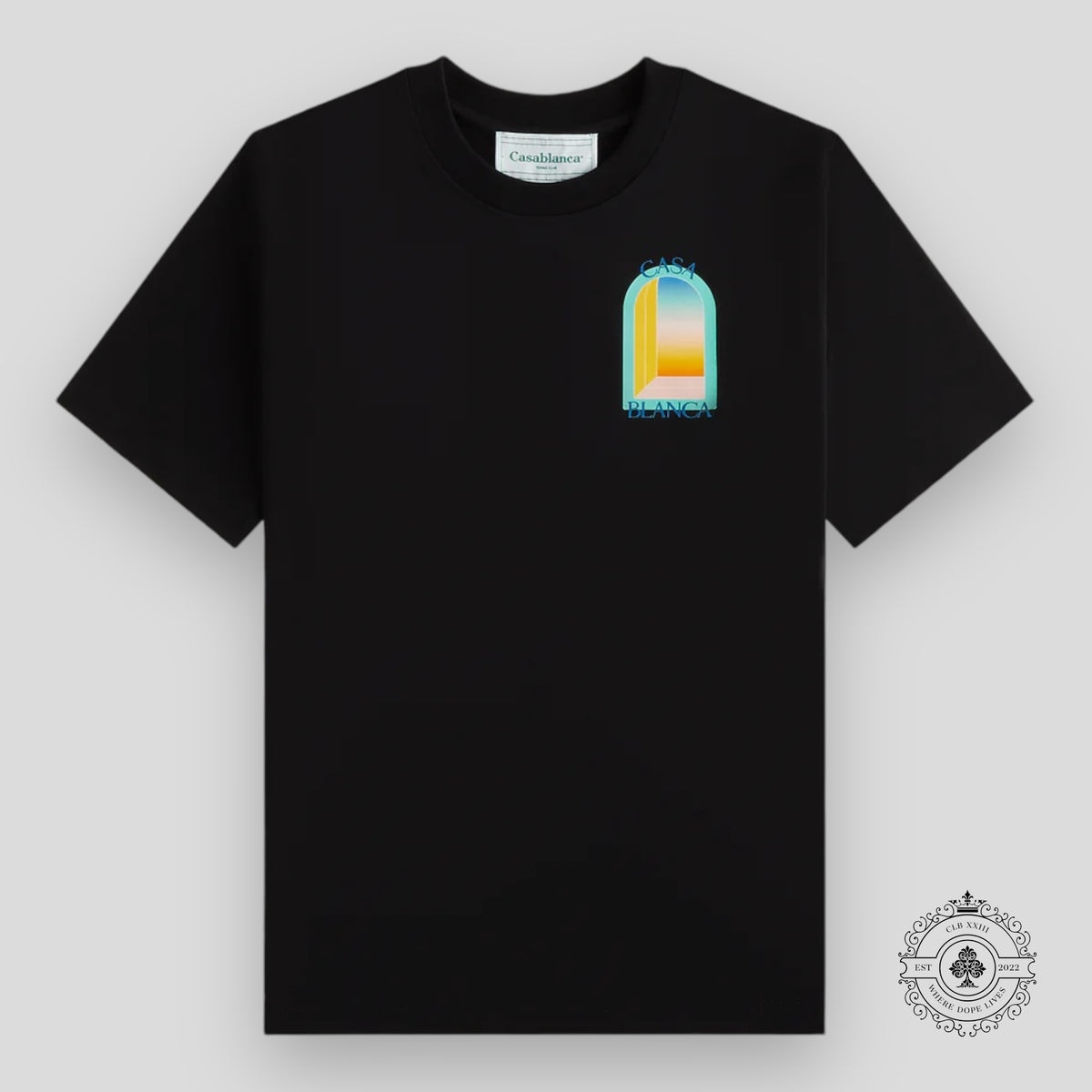 CasaBlanca L'Arc Colore Tee in Black