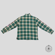Chrome Hearts Padded Flannel in Green/Pink