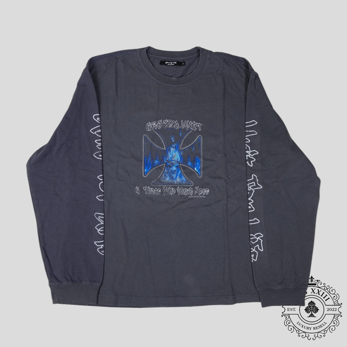 Greedy Unit Chopper Tee in Grey