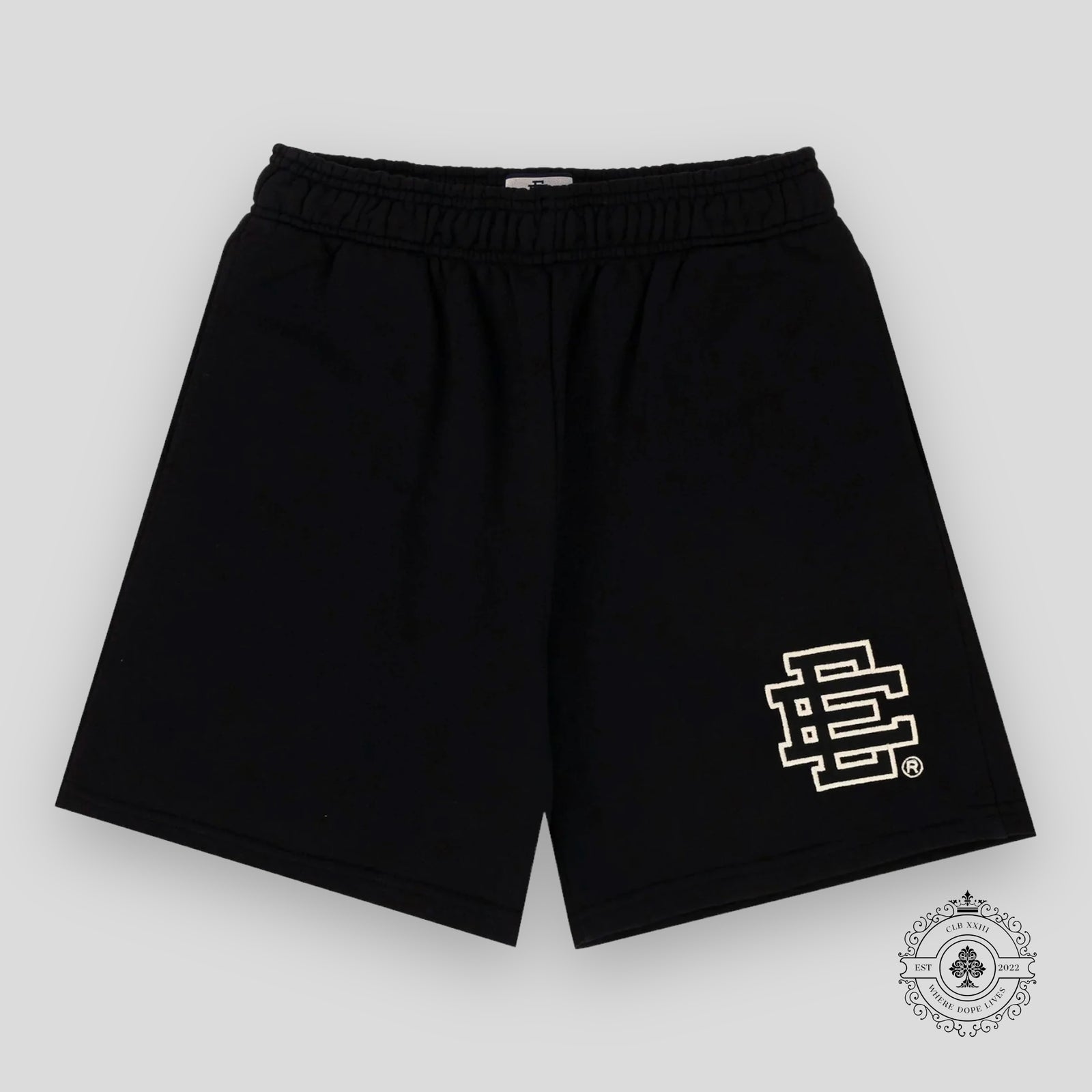 Eric Emanuel Mesh Shorts in Jet Black
