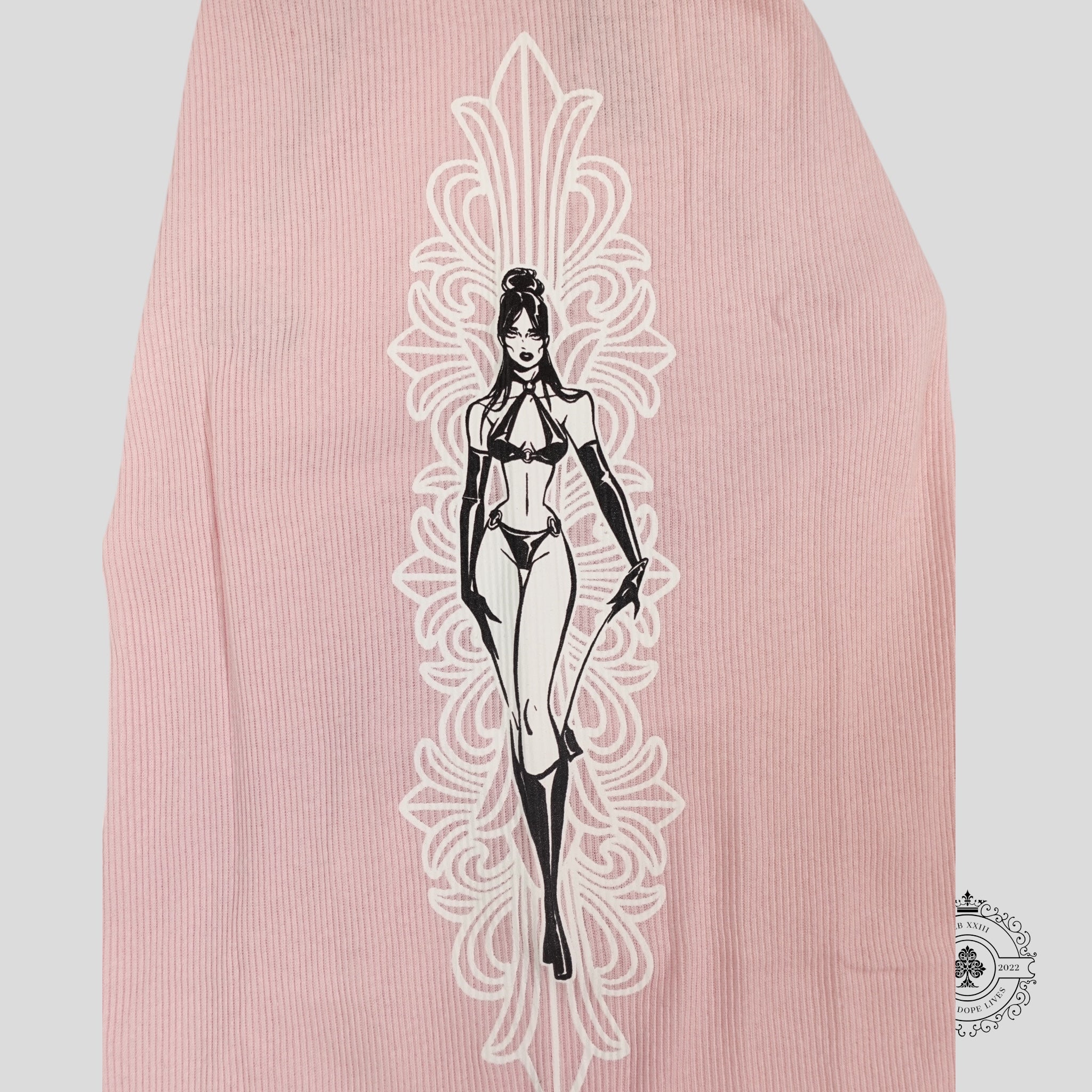 Chrome Hearts Art Basel Deadly Doll Tank in Light Pink