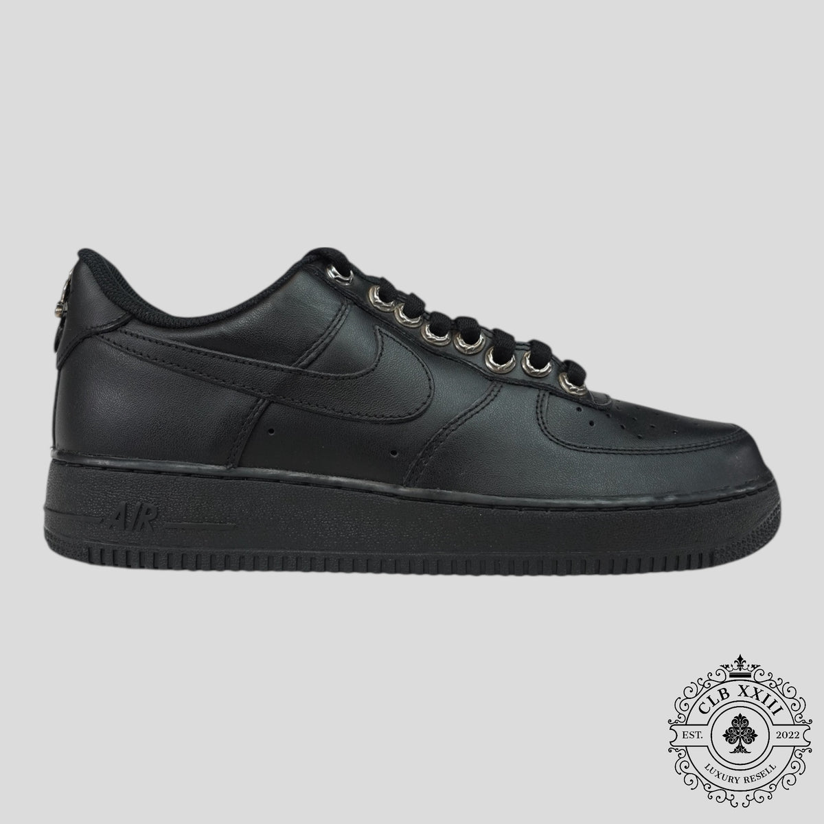 Chrome Hearts Nike Air Force 1 Low in Black