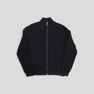 CLB XXIII Louis Vuitton black cotton tracktop featuring an all-over embossed monogram pattern and a full zip front.
