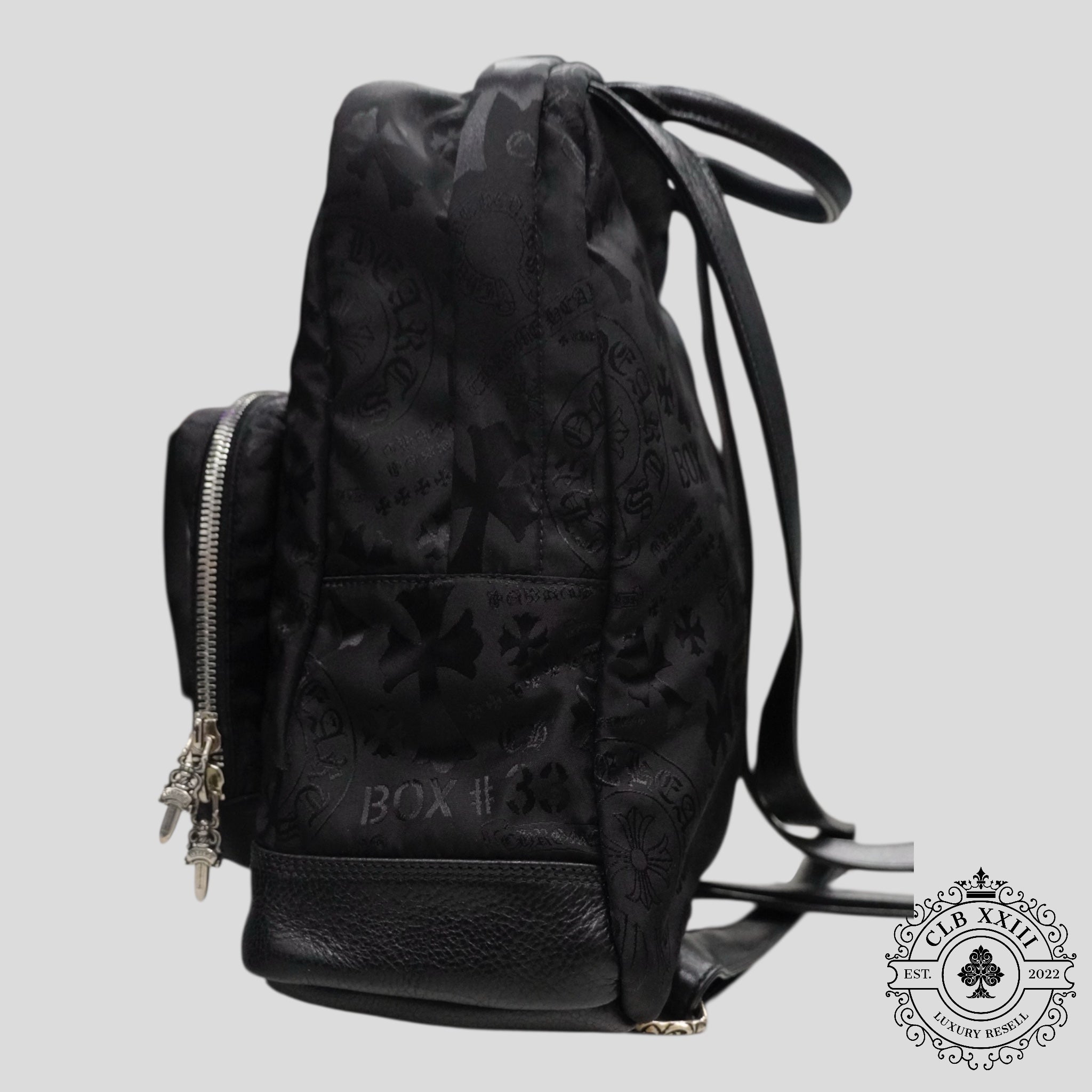 Chrome Hearts 7th Grade Multi Motif Nylon Mini Backpack in Black