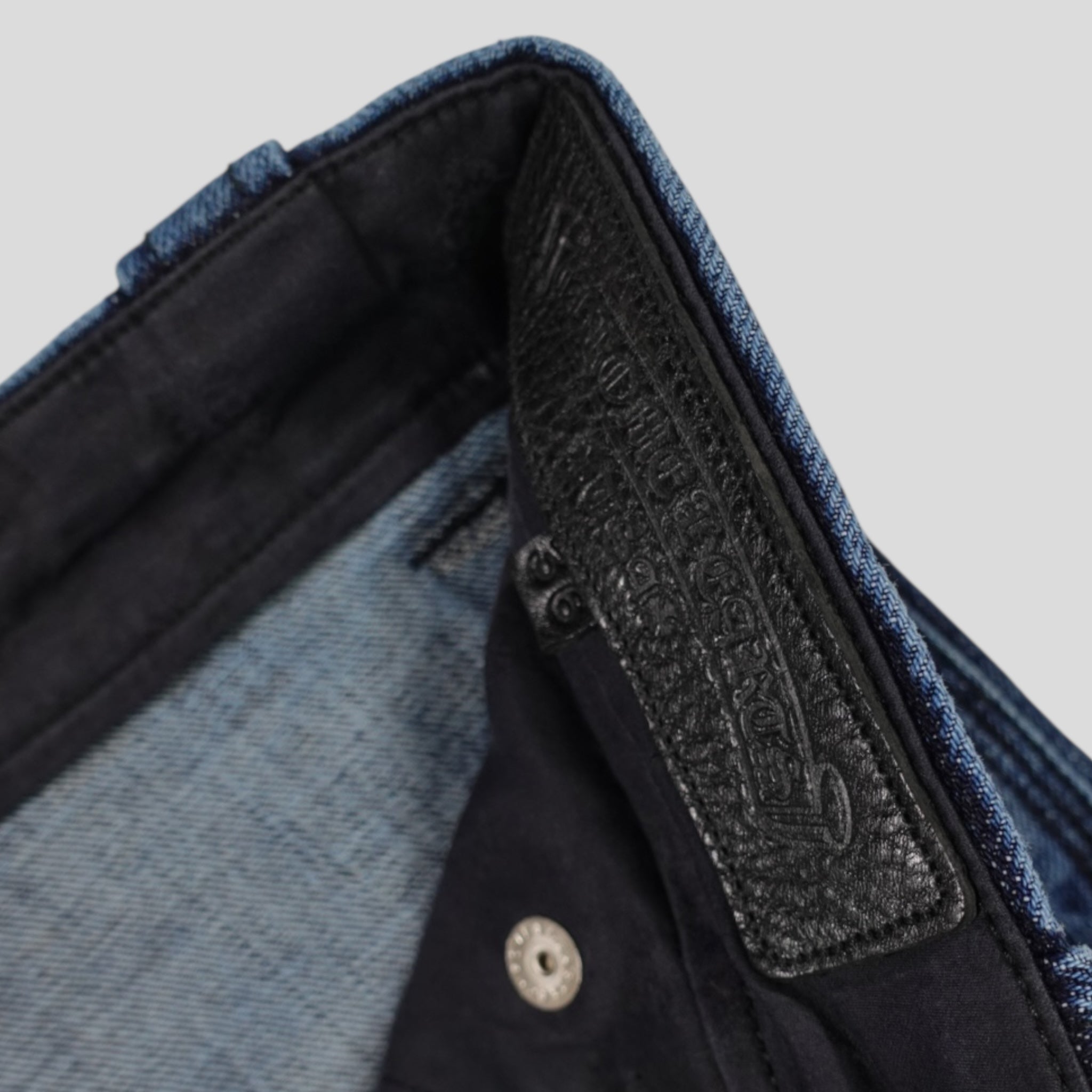 Chrome Hearts Double Turbo Diesel Carpenter Pants in Dark Wash