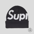Supreme Big Logo Beanie (FW24) in Black