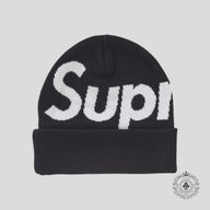 Supreme Big Logo Beanie (FW24) in Black