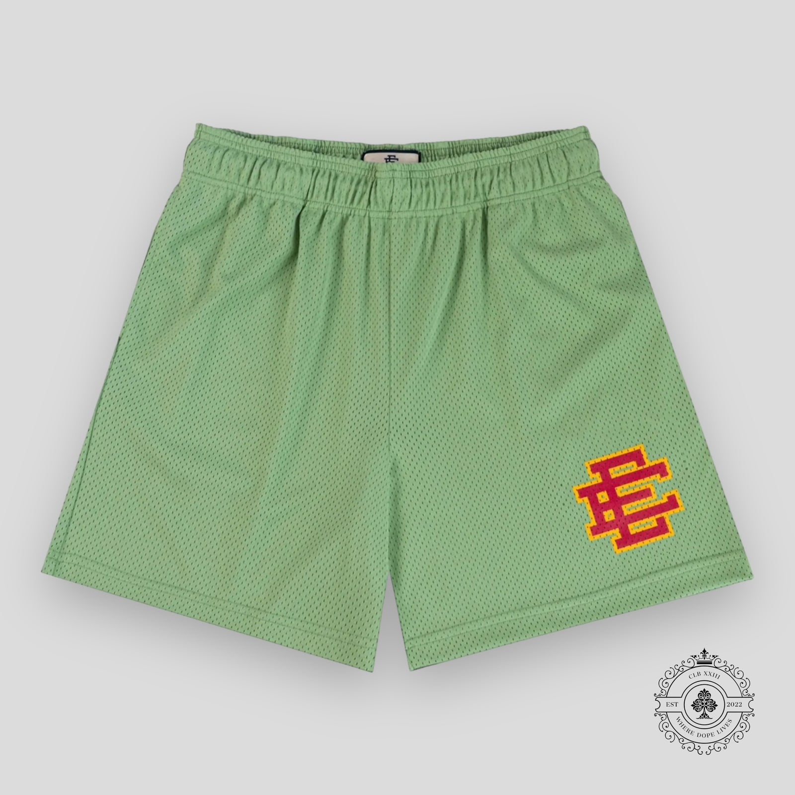 Eric Emanuel EE Shorts in Jade/Magenta