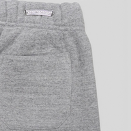 CLB XXIII Chrome Hearts Seven-11 grey cotton sweatshorts featuring a back pocket and branded silver hardware detail.