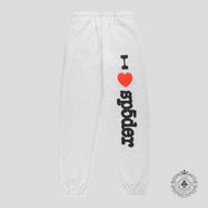 Sp5der Souvenir Sweatpants in Heather Grey