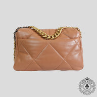 Chanel 19 Lambskin Quilted Medium Flap Bag in Brown
