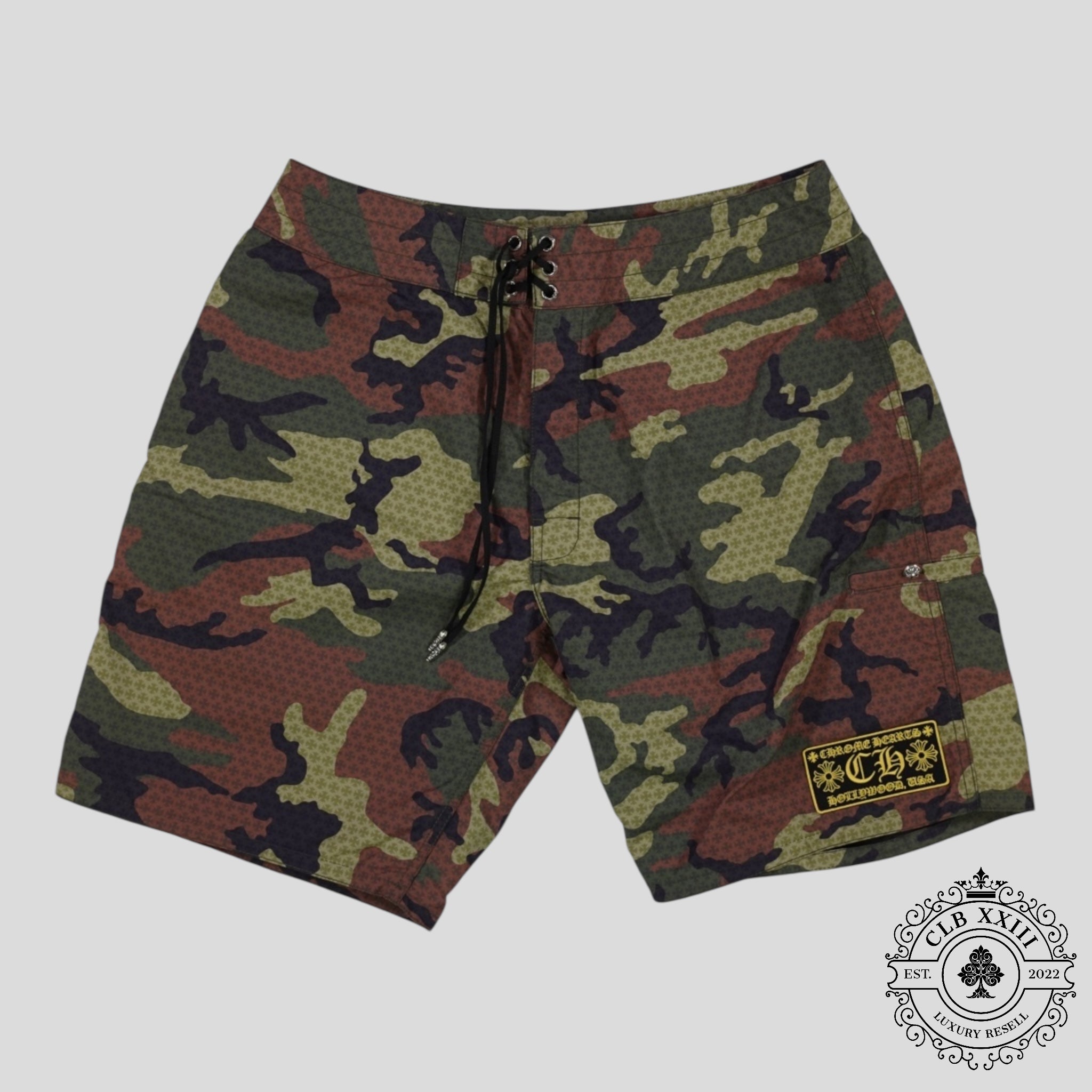 Chrome Hearts Board Shorts in Camo