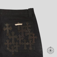 Chrome Hearts 13 Cross Patch Carpenter Shorts in Black