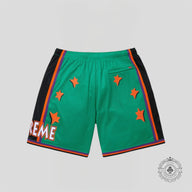Supreme All Star Basketball Shorts in Green