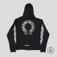 Chrome Hearts Thermal Lined Horseshoe Zip Up Hoodie