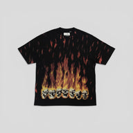 Supreme MM6 Maison Margiela Flaming Skulls Oversized Tee