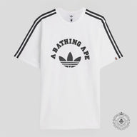 BAPE x adidas Tee in White/Black