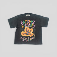 Satoshi Nakamoto No Savior Tee in Washed Black