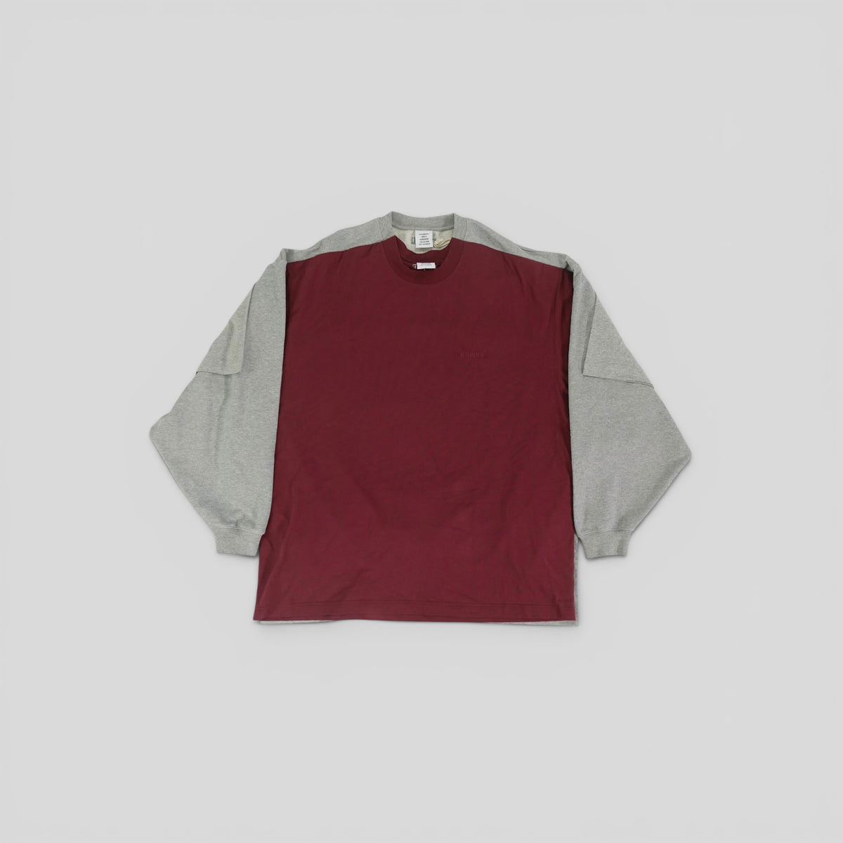 Vetements Merge T-Shirts Sweatshirt in Grey