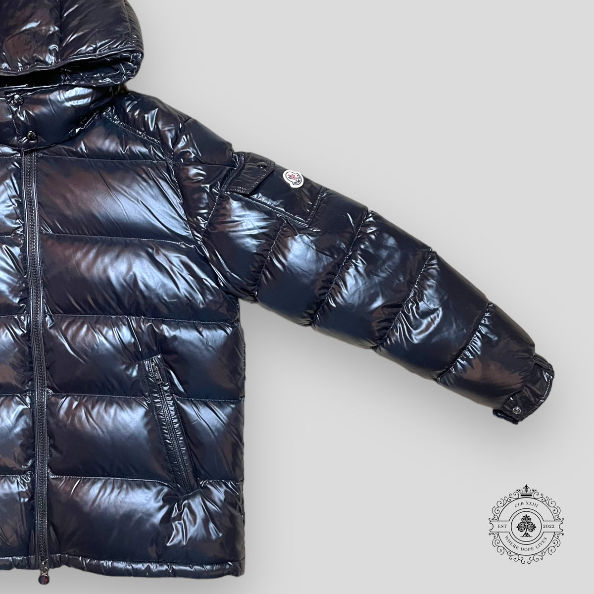 Moncler Puffer Coat In Black