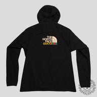 Gucci X The North Face Fleece Pullover Jacket in Black/Purple