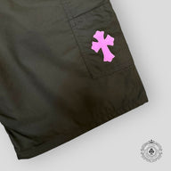 Chrome Hearts Double Knee Nylon Carpenter Short in Brown