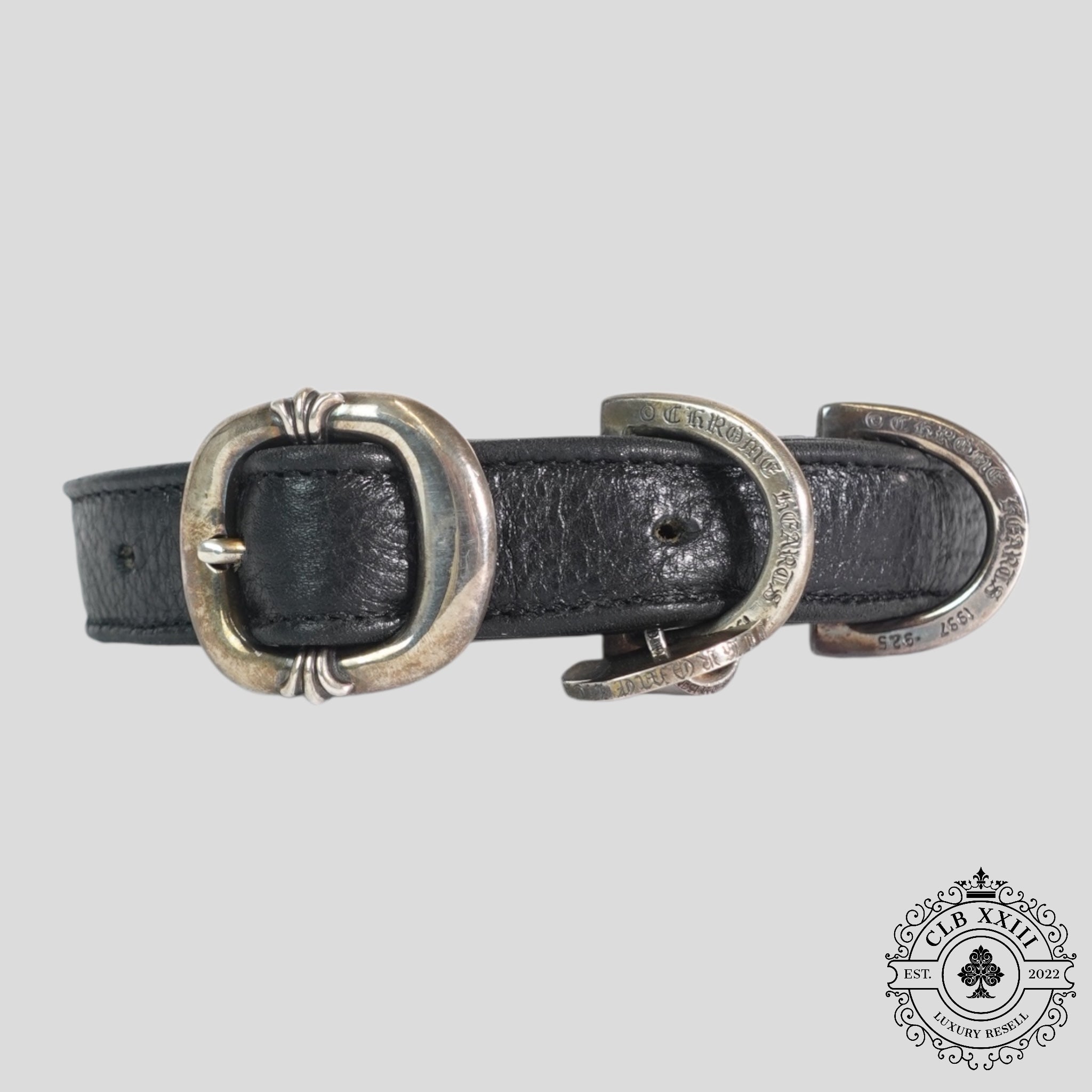 Chrome Hearts Dog Collar in Black