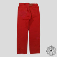 Chrome Hearts Levi Red Cross Patch Jeans