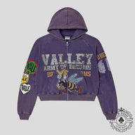 Vale Forever Army Zip Up in Purple