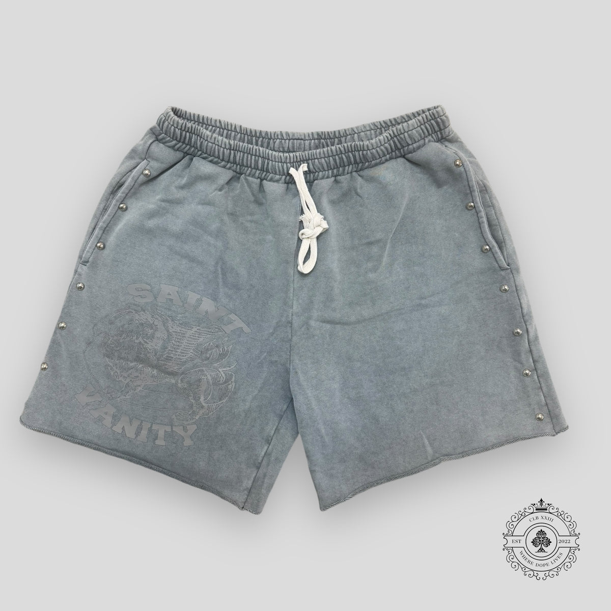 Saint Vanity French Terry Cotton Sweatshorts