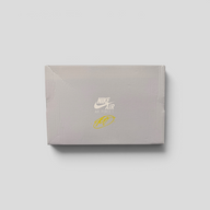 CLB XXIII Matty Boy Air Force 1 Low sneaker box with Nike Air branding and yellow signature logo