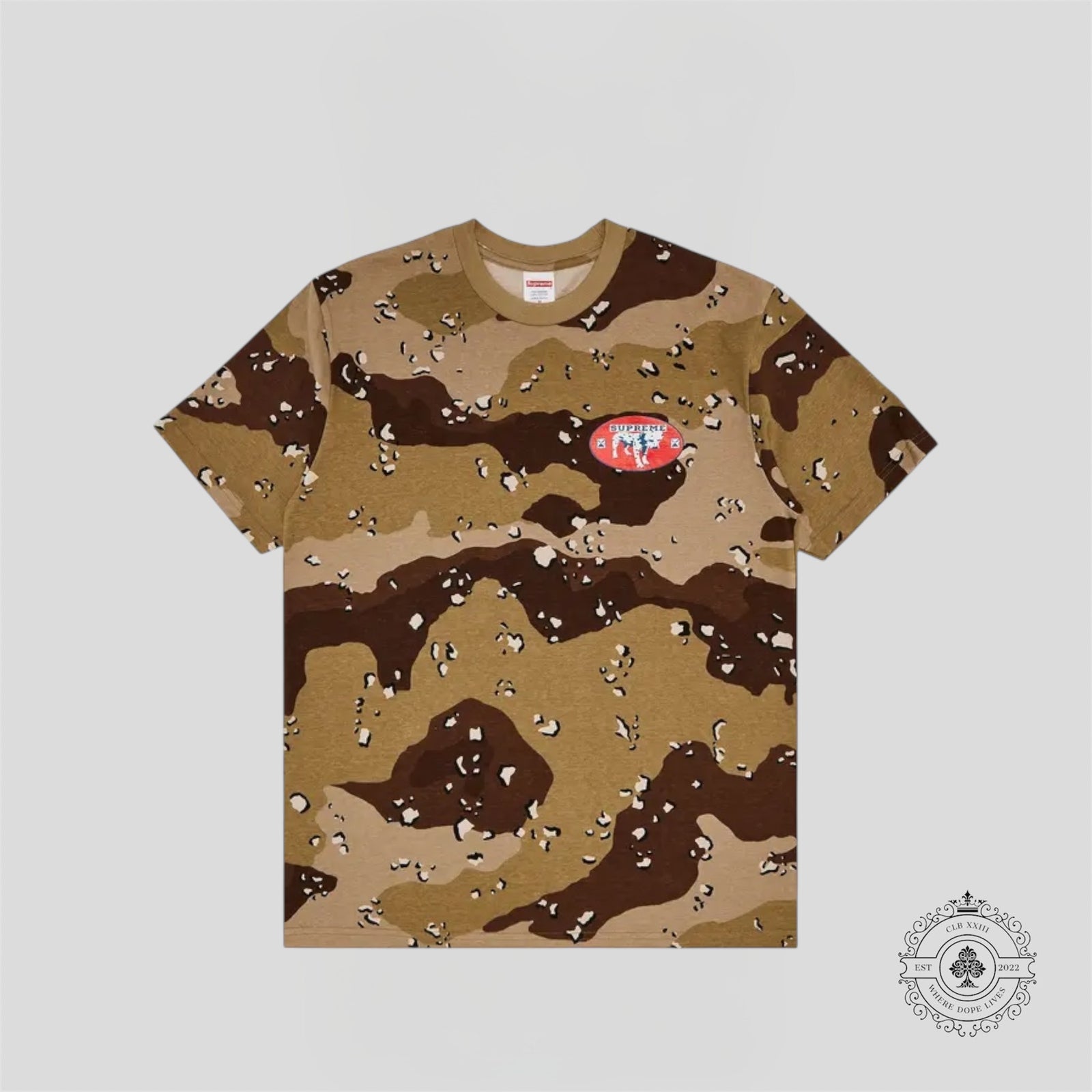 Supreme Dalmatian Tee in Chocolate Chip Camo