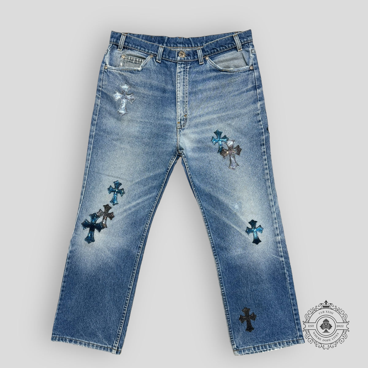 Chrome Hearts Galaxy Patch Jeans