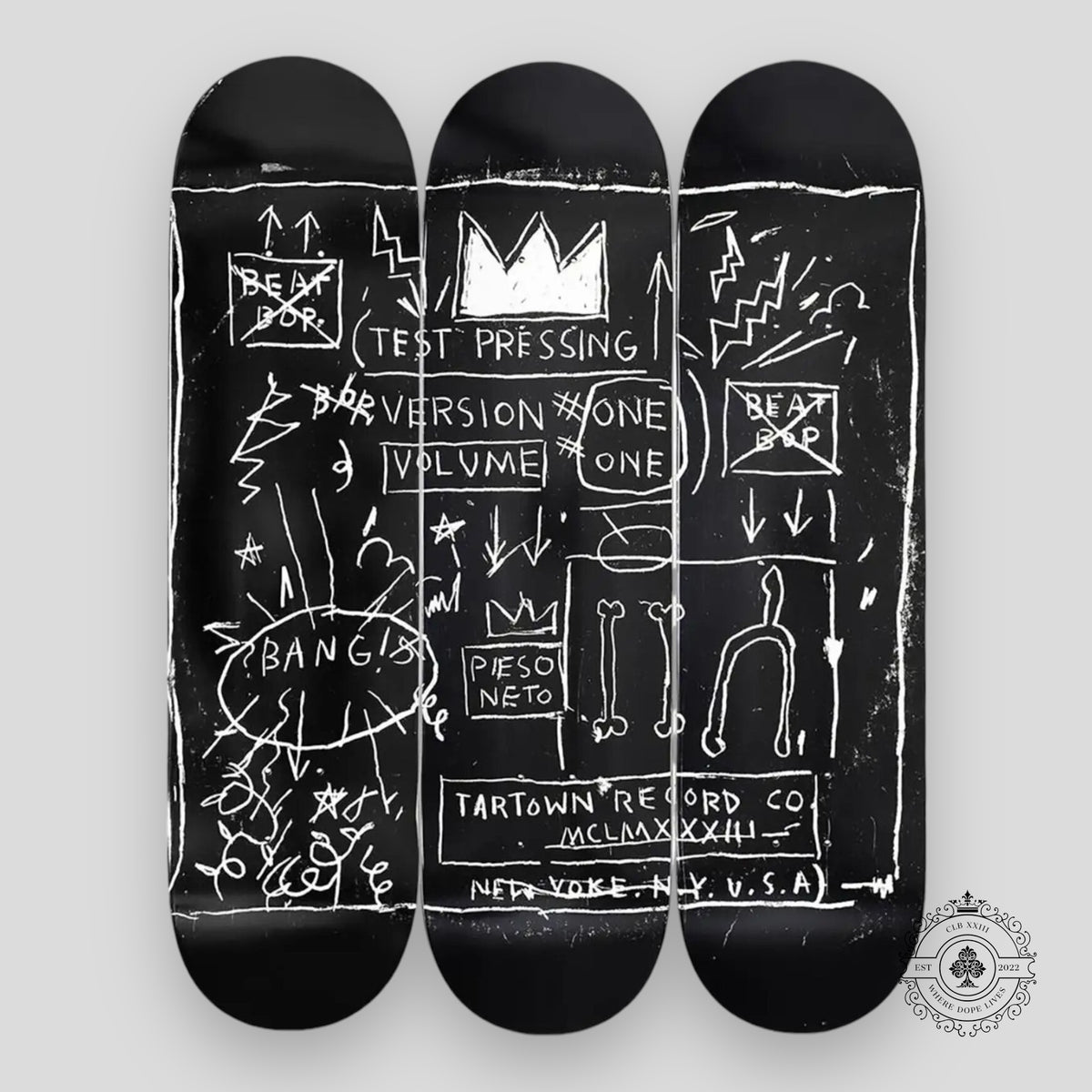 Jean-Michel Basquiat Beat Bop Skateboard Deck Set
