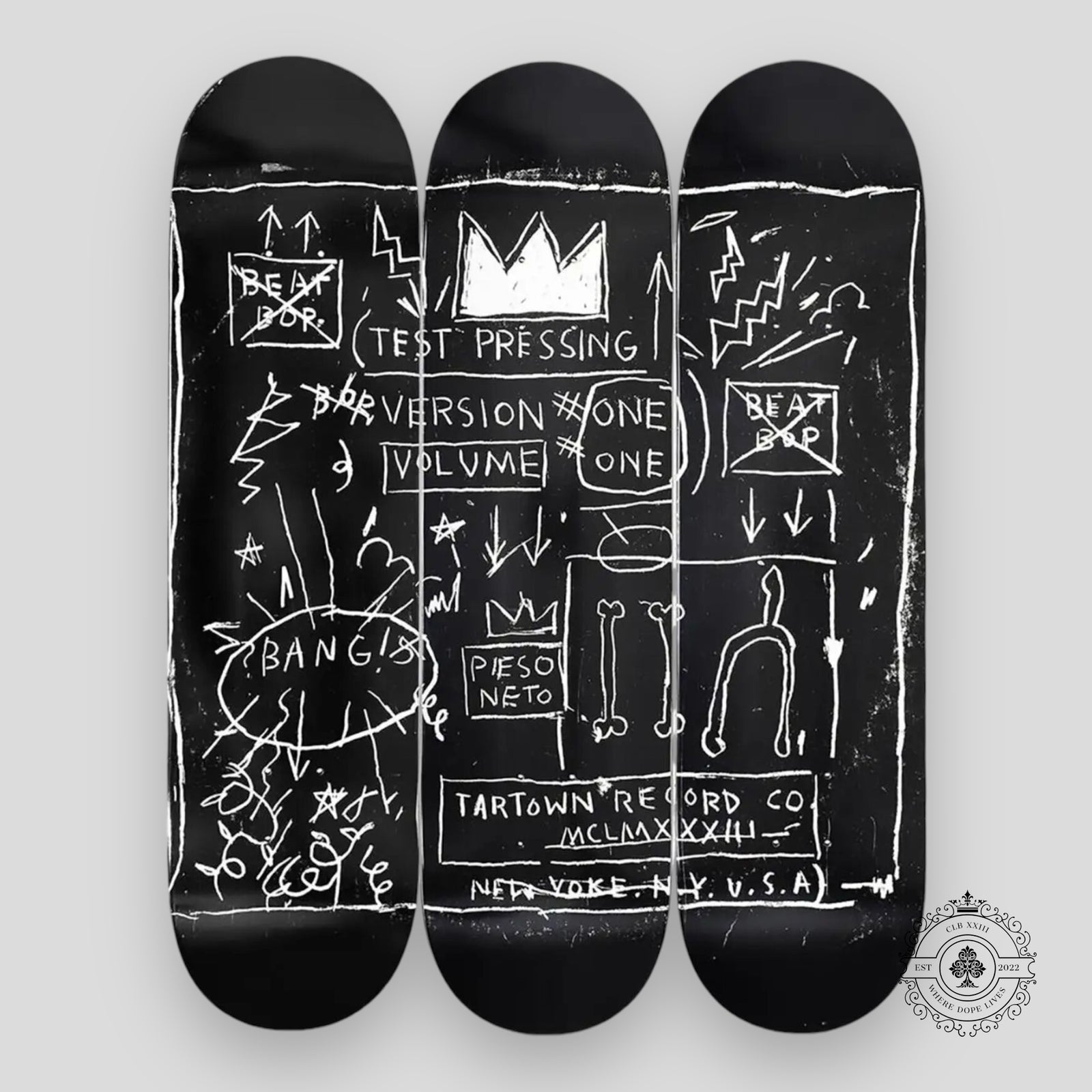Jean-Michel Basquiat Beat Bop Skateboard Deck Set