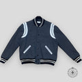 Saint Laurent Varsity Teddy Jacket in Grey