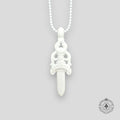 Chrome Hearts Silicone Dagger Necklace in White