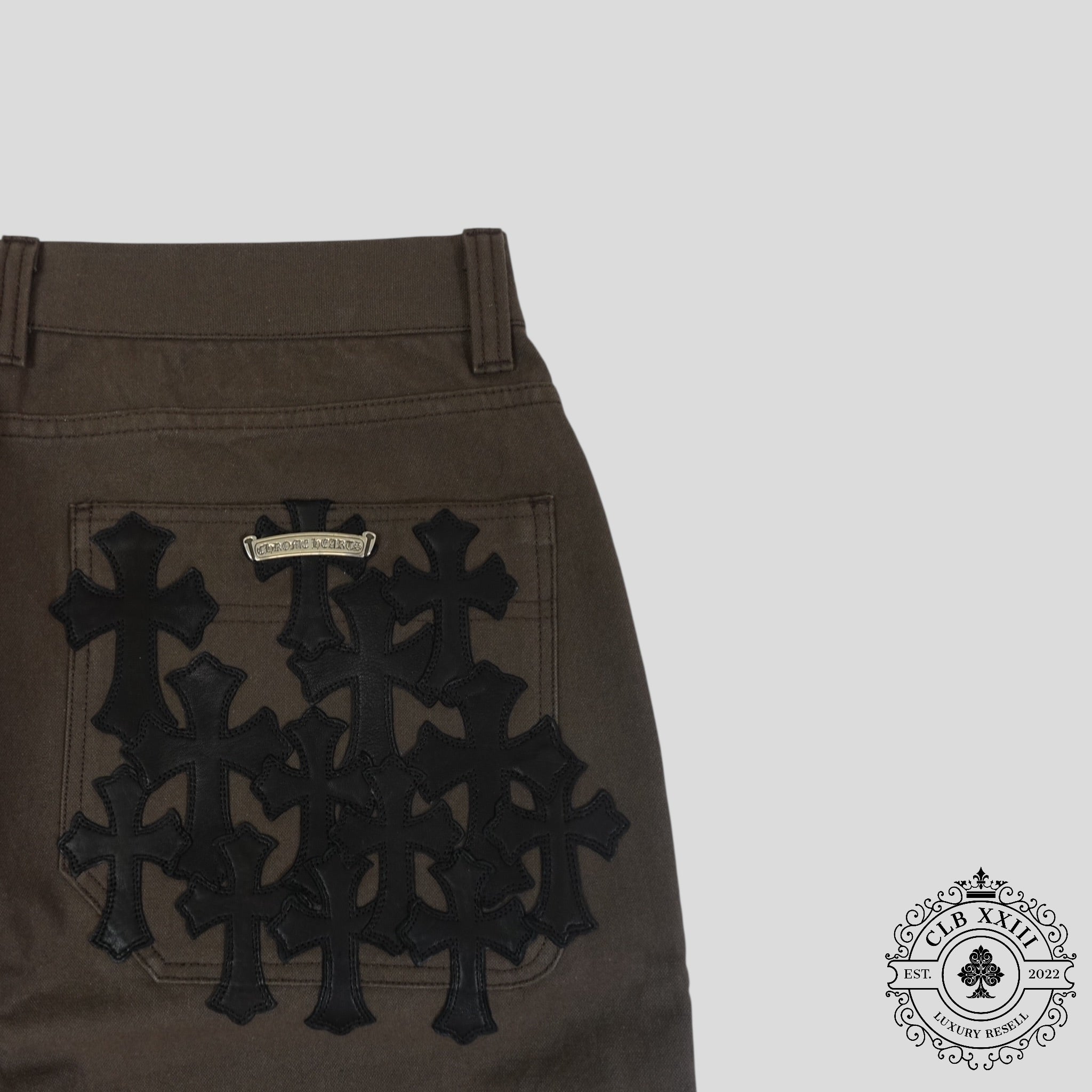 Chrome Hearts Double Knee Carpenter Pants in Brown