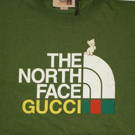 Gucci X The North Face Cat Print Tee in Green