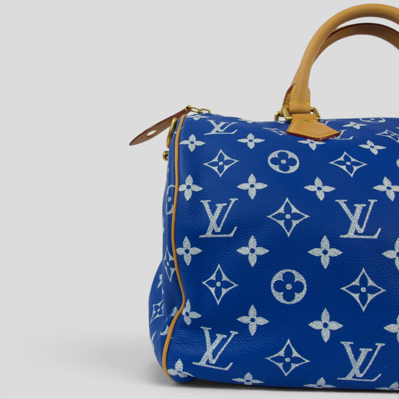 Louis Vuitton Speedy P9 Bandoulière Calfskin Bag, side view
