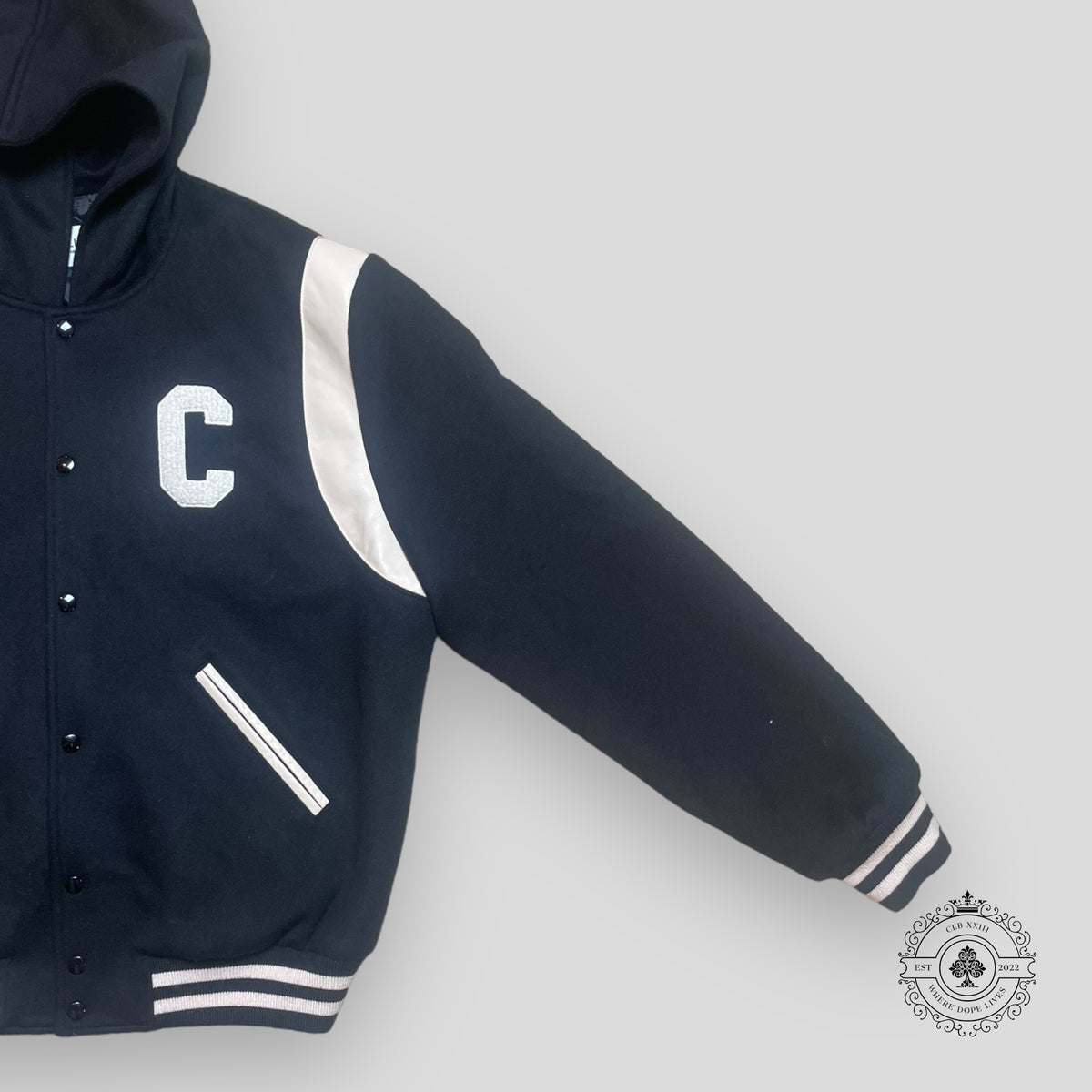 Celine Hooded Teddy Coat in Black