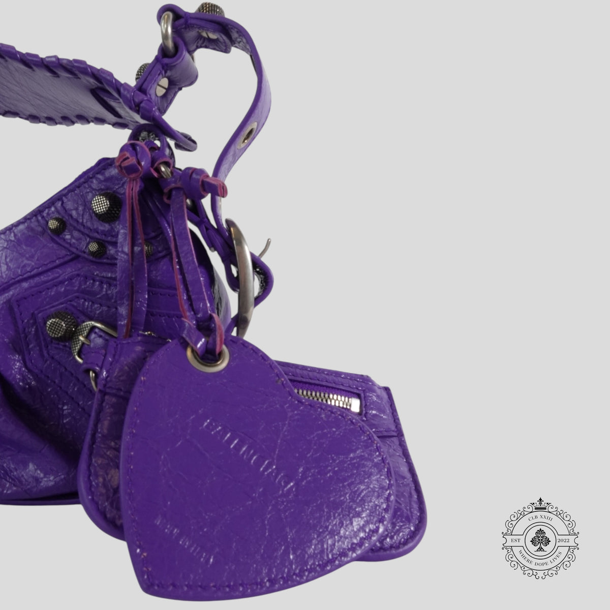 Balenciaga Le Cagole XS Shoulder Bag in Purple