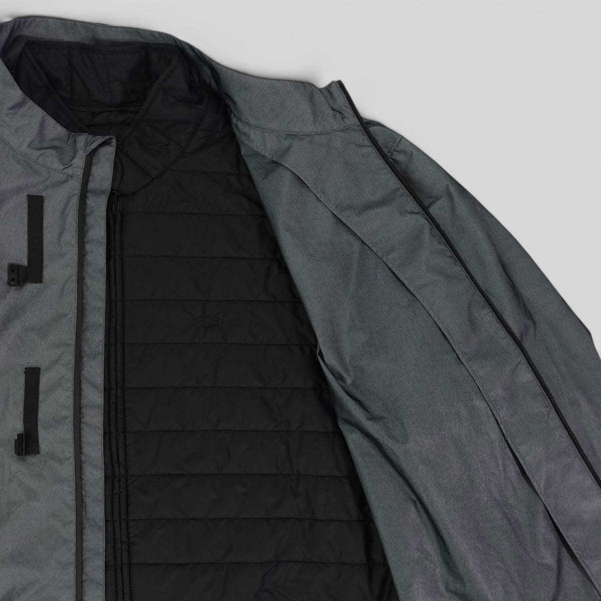 Vetements Layered Reflective Windbreaker in Blue