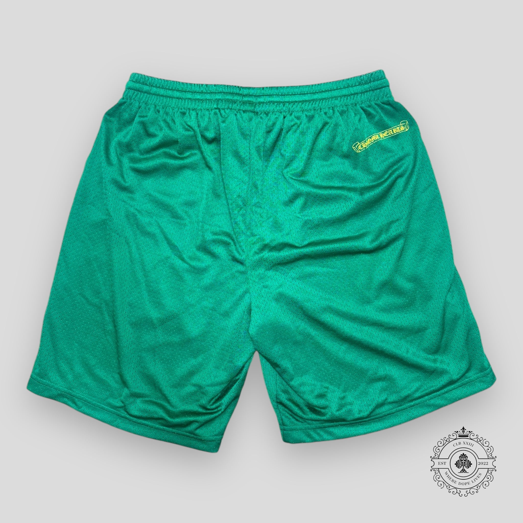 Chrome Hearts Mesh Short in Green / Yellow